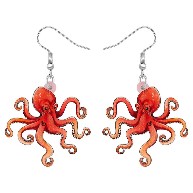 Boucles D'Oreilles Steampunk Pieuvre