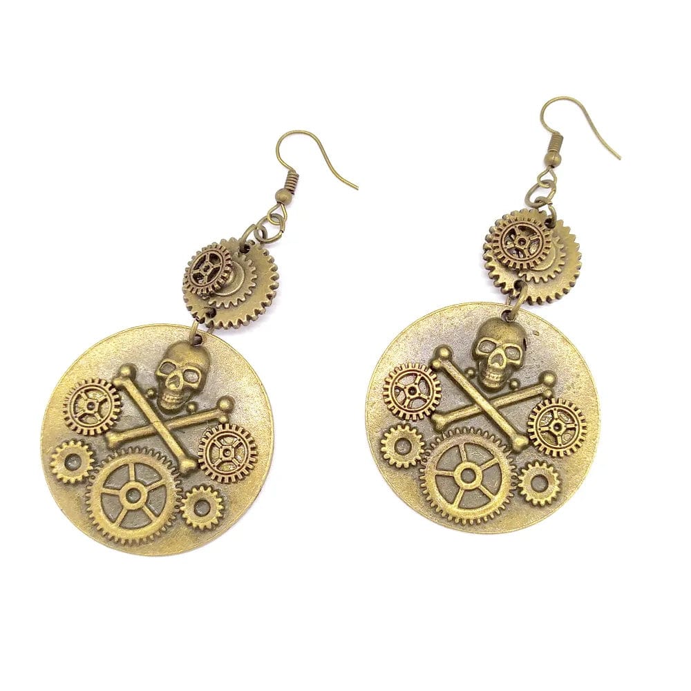Boucles D'Oreilles Steampunk Pirate