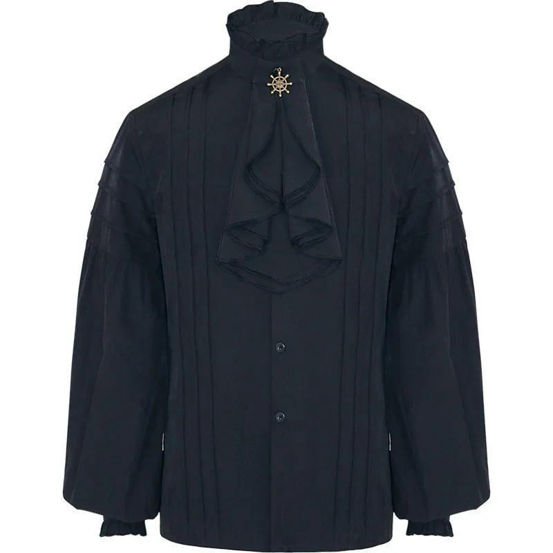 Chemise à Jabot Femme Gothique