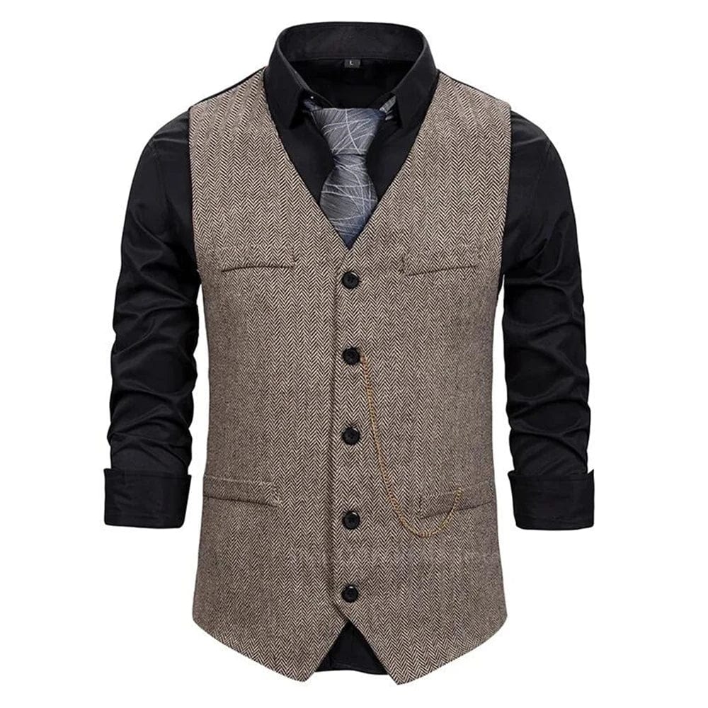 Gilet de Costume Homme avec Chaîne