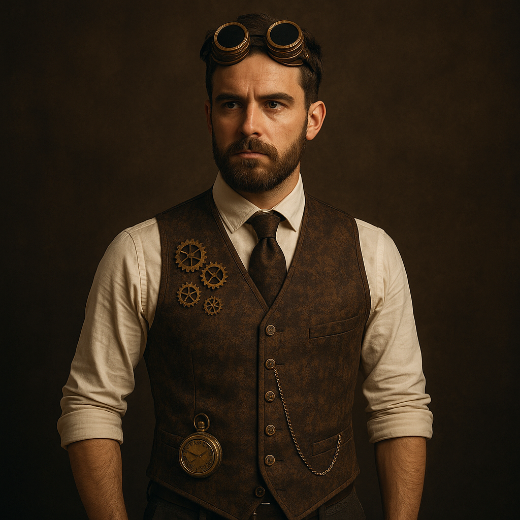 gilet steampunk de costume pour homme