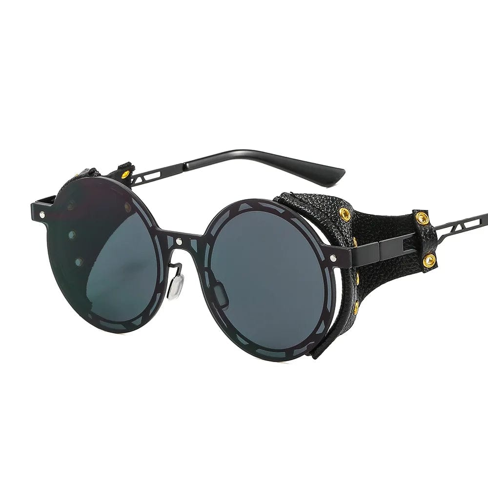Lunettes de Soleil Vintage Avec Cuir