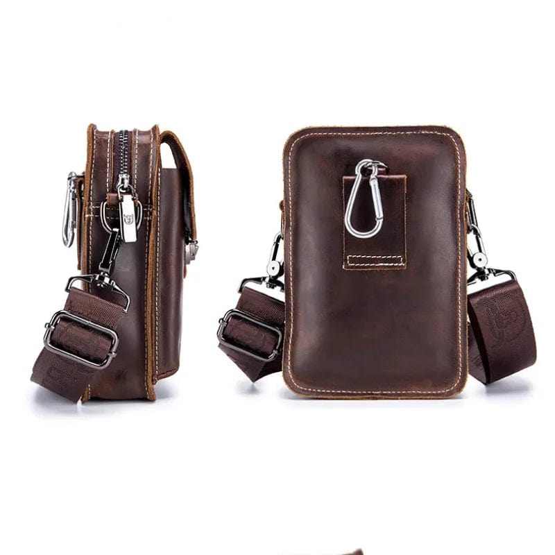 Pochette Steampunk Cuir Homme Bandoulière