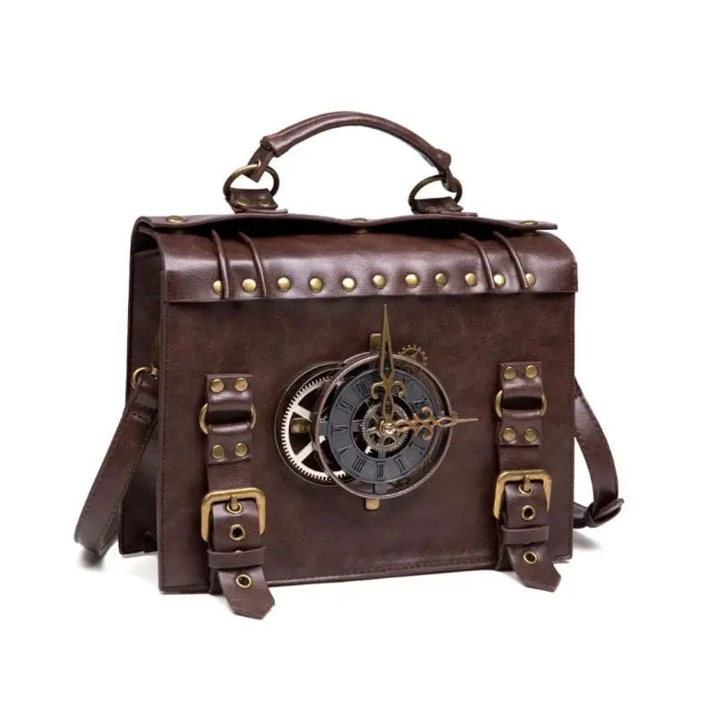 Sac à Dos Steampunk en Cuir Femme PU Vintage
