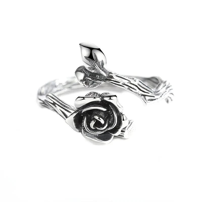 Bague Steampunk Rose Noire