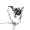 Bague Steampunk Rose Noire