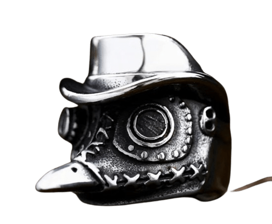 Bague Tête de Corbeau Steampuk