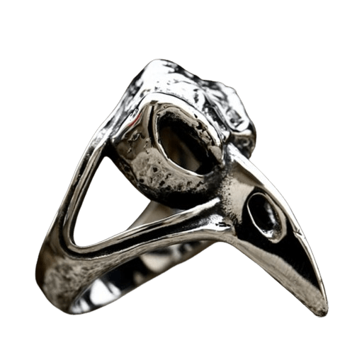 Bague Tête de Corbeau Steampuk