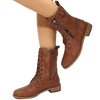 Bottines femme Cuir Zippées