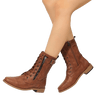 Bottines femme Cuir Zippées