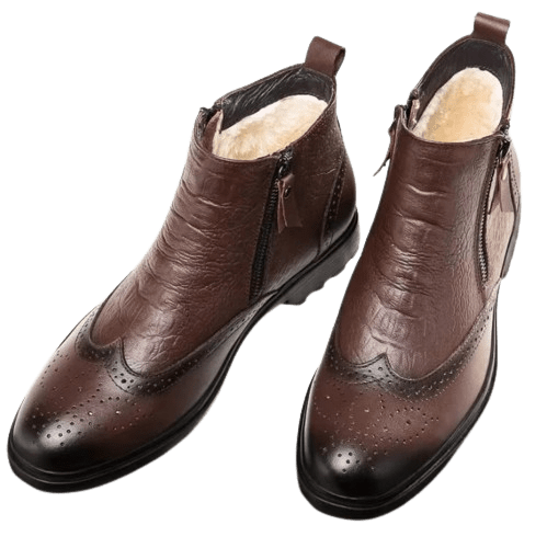 Bottines Steampunk Homme Marron Foncé