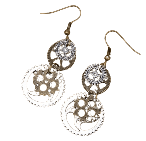 Boucles D'Oreilles Steampunk Femme