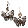 Boucles D'Oreilles Steampunk Papillon