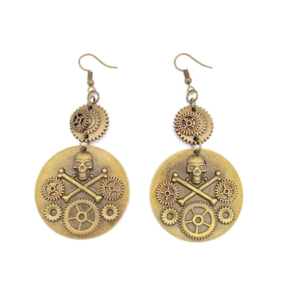 Boucles D'Oreilles Steampunk Pirate