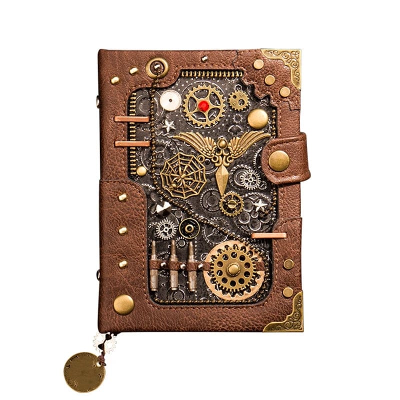 Carnet en Cuir Steampunk