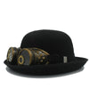 Chapeau Melon avec Lunettes Steampunk