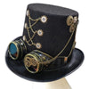 Chapeau Steampunk Haut de Forme Engrenages