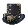 Chapeau Steampunk Haut de Forme Engrenages