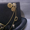 Chapeau Steampunk Haut de Forme Engrenages