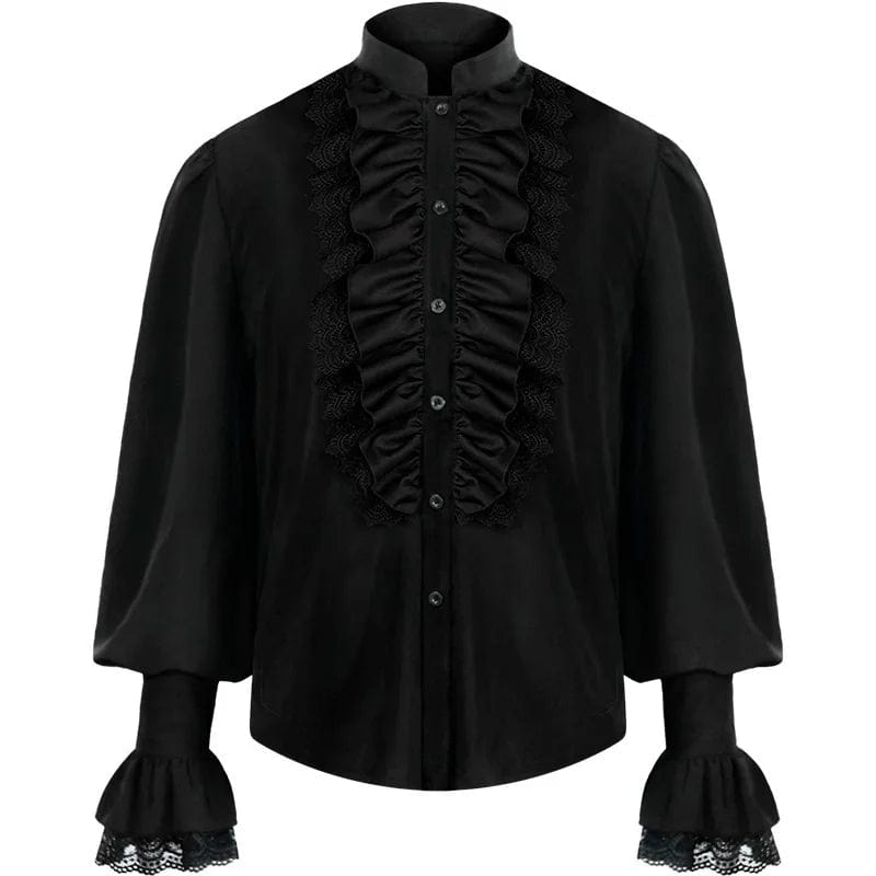 Chemise à Jabot Femme Gothique