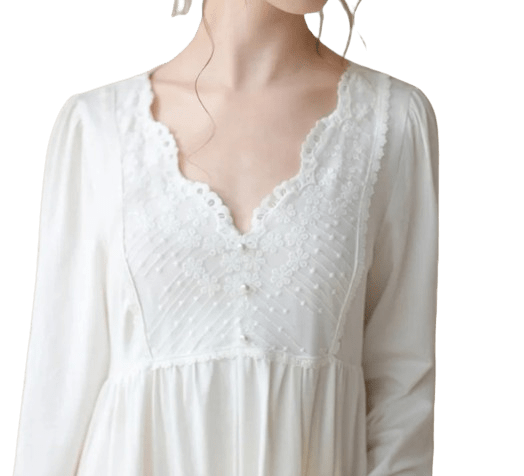 Chemise de Nuit Blanche Vintage