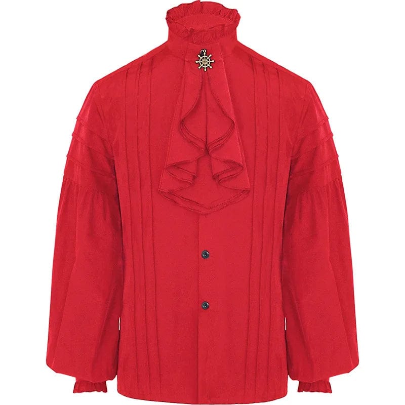 Chemise Rouge Steampunk Homme