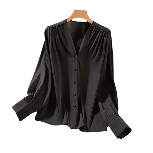 Chemise Satin Noir