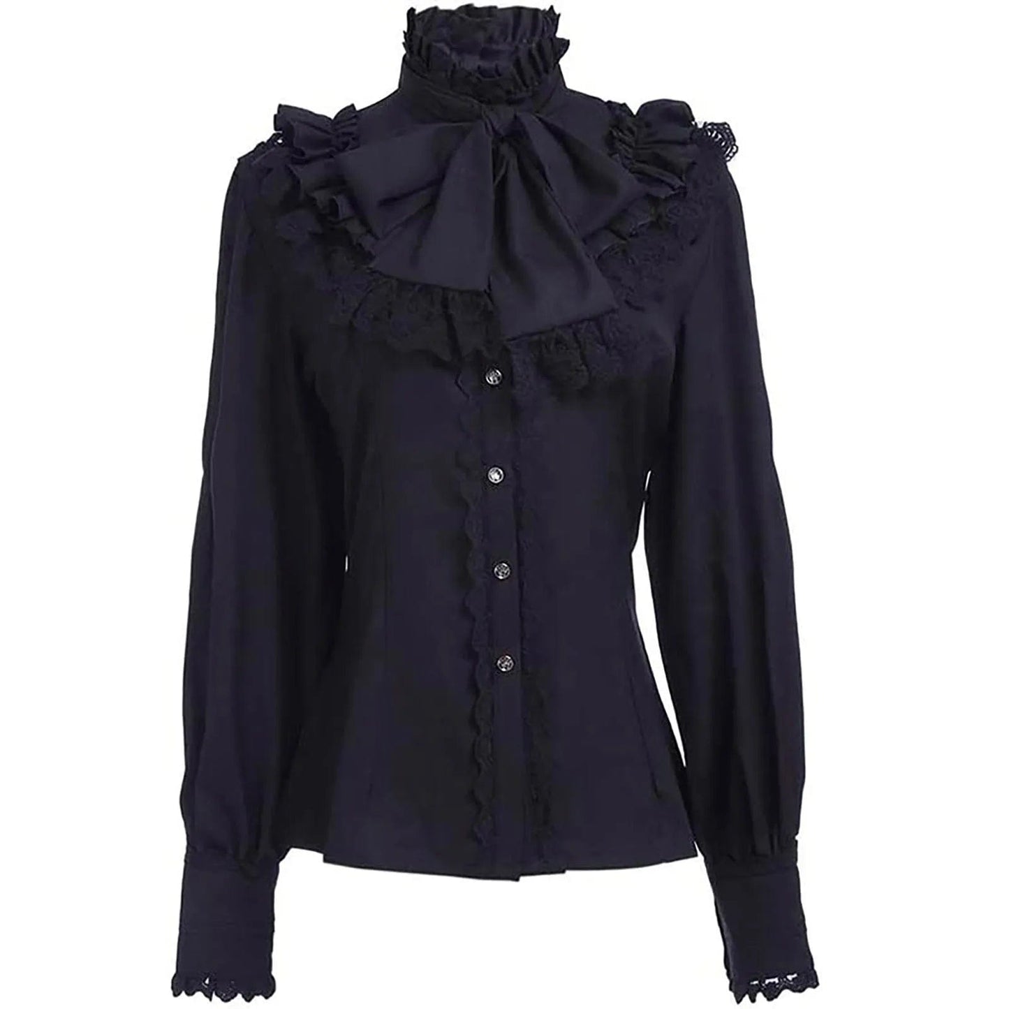 Chemisier Col Victorien Femme