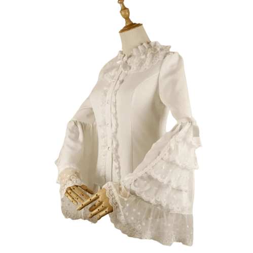 Chemisier Victorien Blanc Steampunk