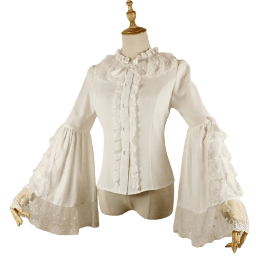 Chemisier Victorien Blanc Steampunk