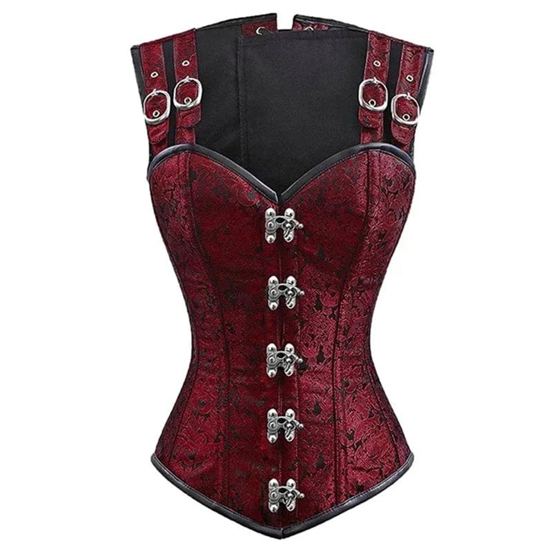 Corset Retro Rouge Femme