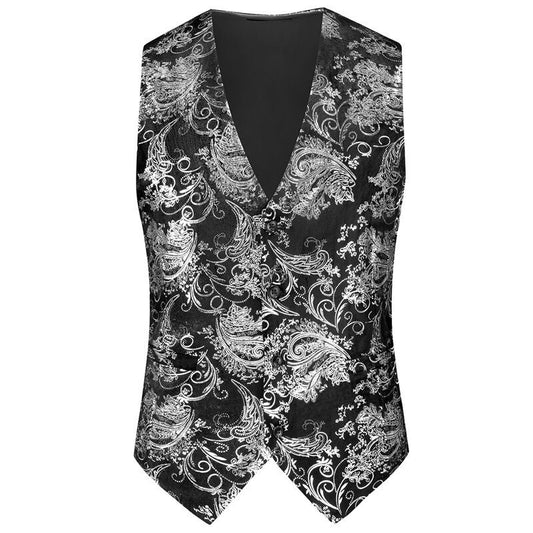 gilet costume homme imprimé