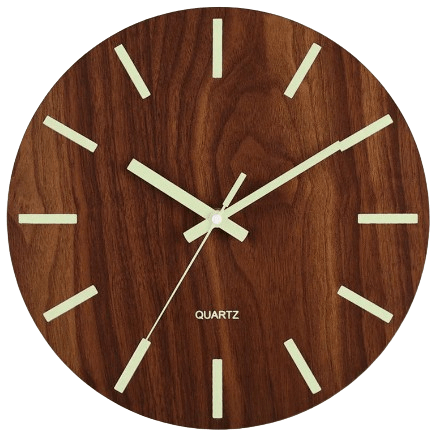 Horloge Murale Industrielle en Bois
