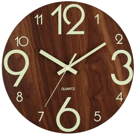 Horloge Murale Industrielle en Bois
