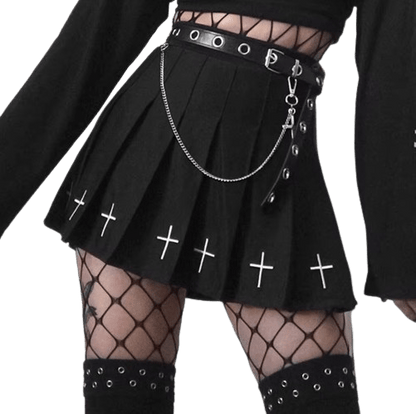 Jupe Courte Gothique Noire