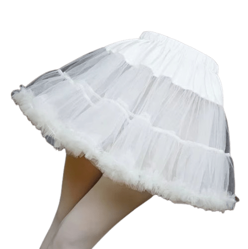 Jupon Court Blanc Femme