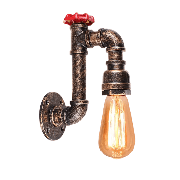 Lampe Industrielle Tuyau Steampunk