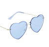 Lunettes de Soleil Cœur Bleu Femme