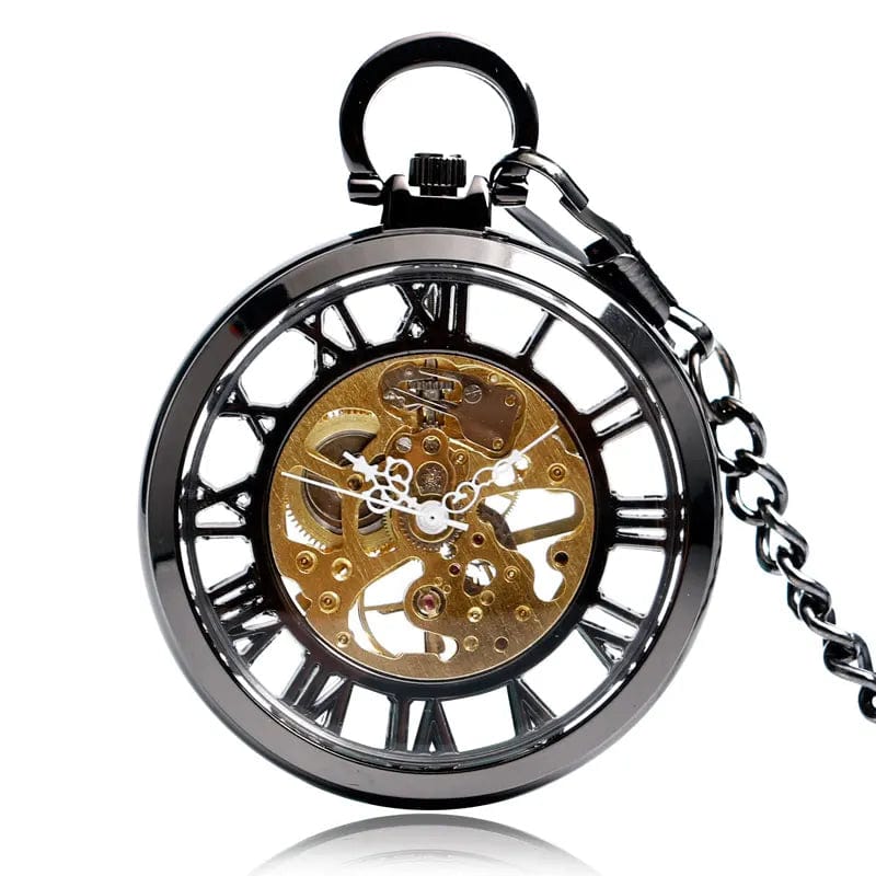 Montre à Gousset Mecanique Squelette