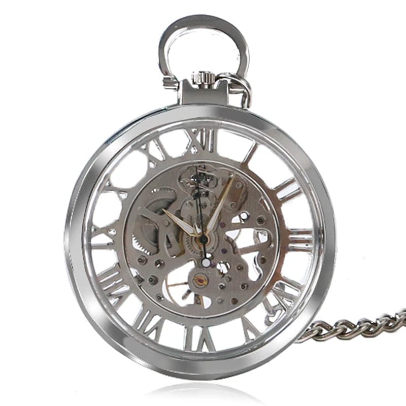 Montre à Gousset Mecanique Squelette