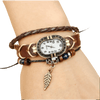 Montre Bracelet 3 Tours Steampunk Femme