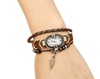 Montre Bracelet 3 Tours Steampunk Femme