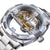 Montre Steampunk Cadran Transparent Homme