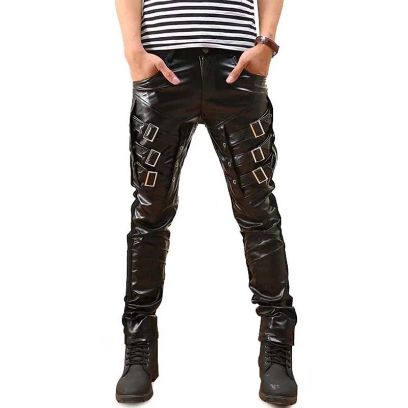 Pantalon Cuir Gothique Homme