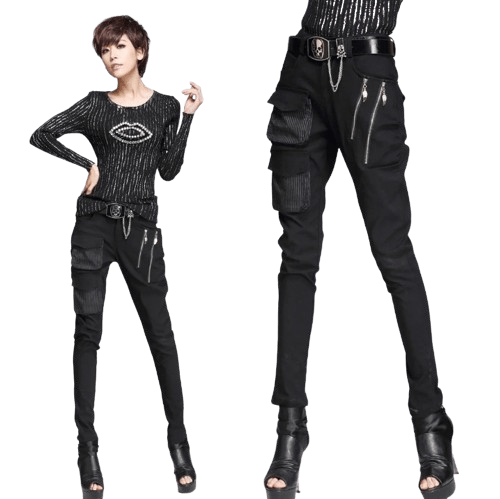 Pantalon Gothique Rock Femme