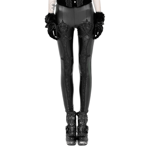 Pantalon Noir Femme Gothique