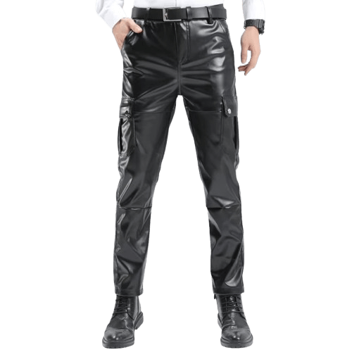 Pantalon Simili Cuir Gothique Homme