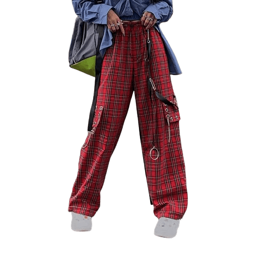 Pantalon Steampunk Ecossais Gothique