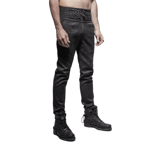 Pantalon Taille Haute Homme Vintage