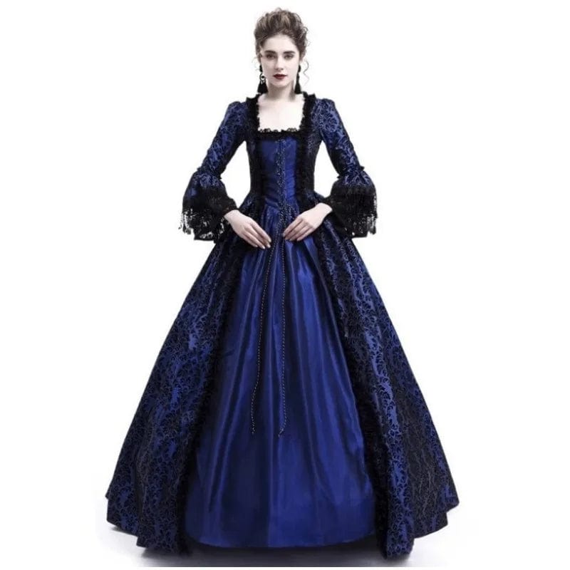 Robe Époque Victorienne Bleue